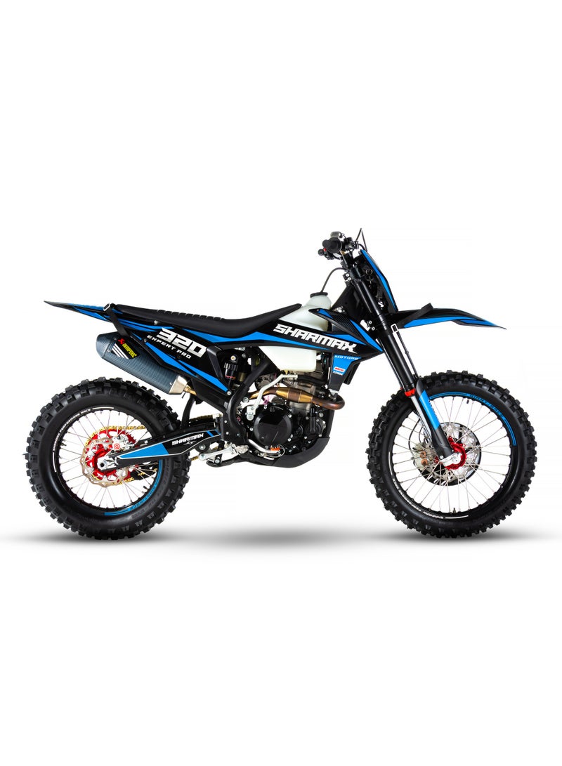 شارمكس شارماكس إكسبيرت برو 320 – دراجة إندورو قوية بسعة 300 سي سي، محرك رباعي الأشواط مبرد بالسائل، قوة 37 حصان، ناقل حركة 6 سرعات - Image 1